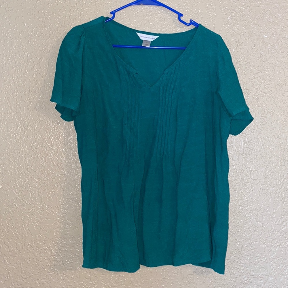 Green blouse